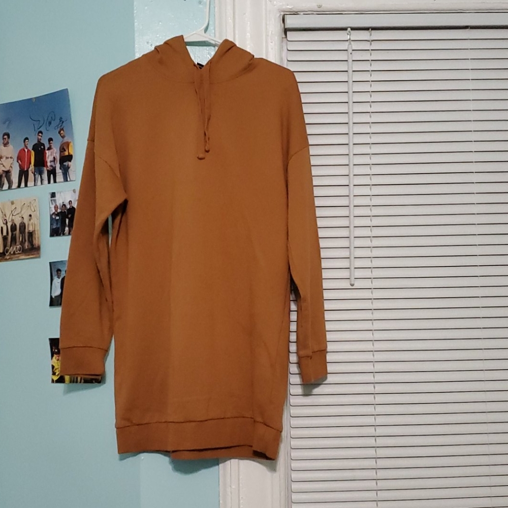 Tan hoddied dress